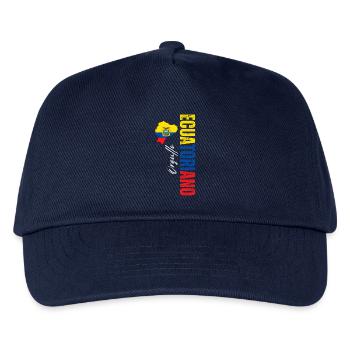 Orgueil équatoryen, design vertical - Casquette de baseball Enfant - marine - Devant