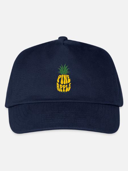 Pineapple Fruit Ananas Obst - Kinder Basecap - Navy