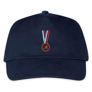 sports medal fencing champion - Kids’ Baseball Cap - navy - Front
