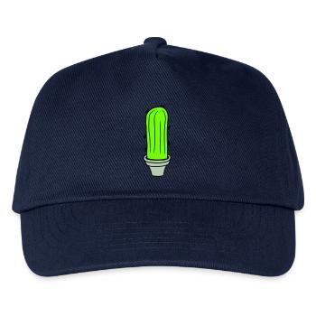Kaktus Pflanze Stachelig Stacheln Wüsten Kakteen - Kinder Basecap - Navy - Vorne