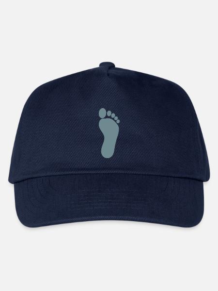 blauer Fuß Füße Fußpflege Podologie - Kinder Basecap - Navy