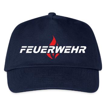 Feuerwehr Flamme - Kinder Basecap - Navy - Vorne