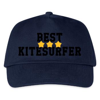 Kitesurfen / Kitesurfer / Kiteboarden / Kitesurf - Kinder Basecap - Navy - Vorne