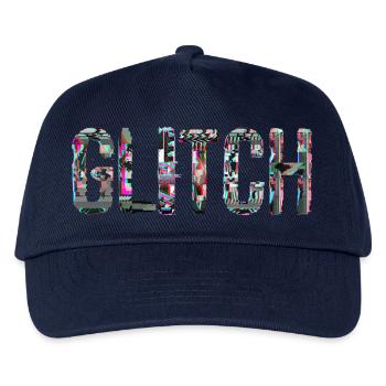 Glitch Computer PC Electronics Gaming Media Art - Kids’ Baseball Cap - navy - Front