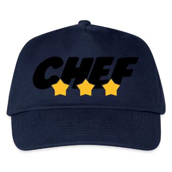 Chef - Cuisine - Patron - Boss - Cooking - Food - Kinder Basecap - Navy - Vorne