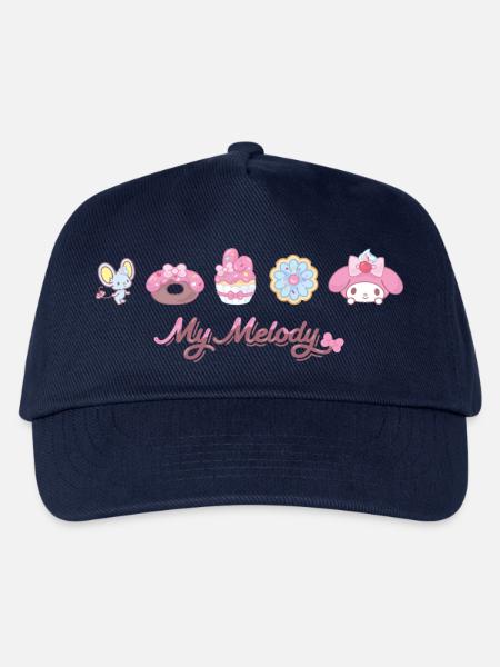 My Melody Mit Flat Und Gebäckstücken - Kinder Basecap - Navy