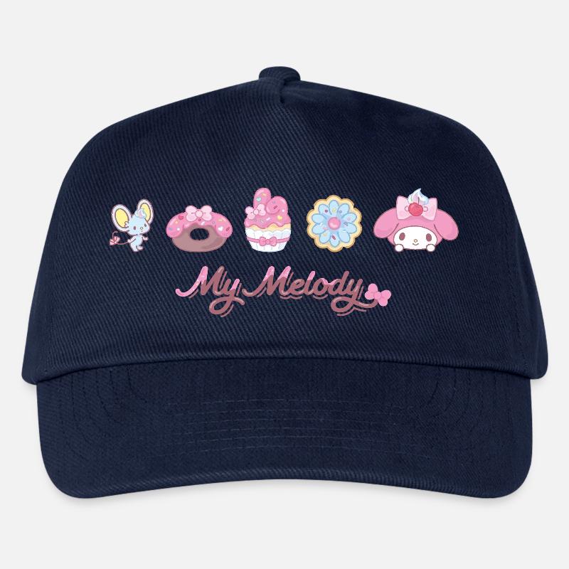 My Melody Mit Flat Und Gebäckstücken - Kinder Basecap - Navy