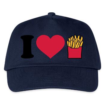Pommes - Kinder Basecap - Navy - Vorne