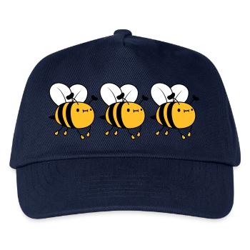 3 abeilles occupées - Casquette de baseball Enfant - marine - Devant