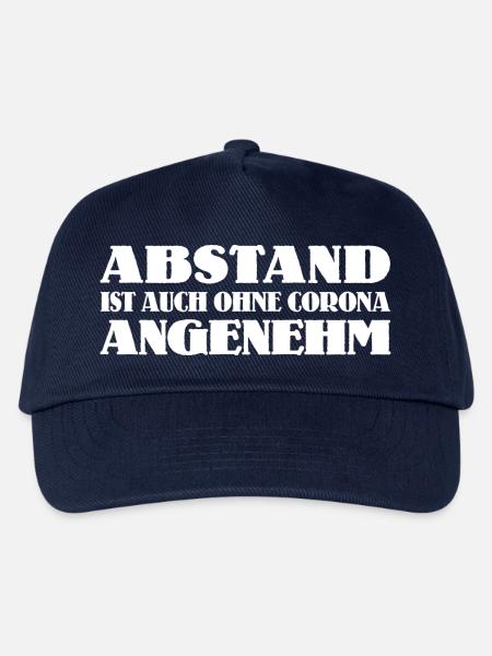 Abstand ist auch ohne Corona angenehm - Kinder Basecap - Navy