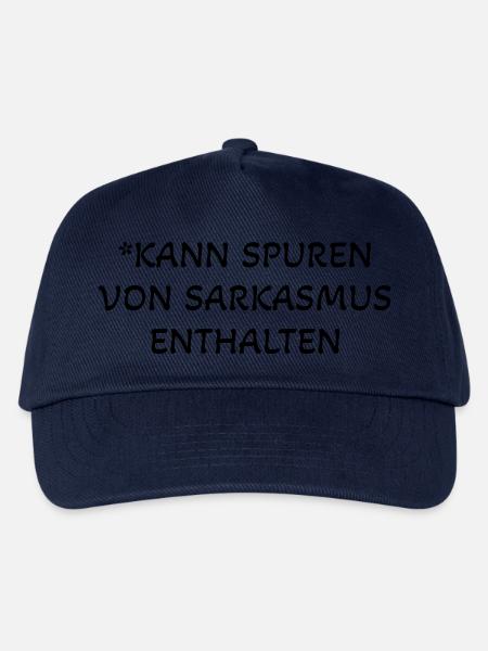 sarkasmus spuren spruch humor - Kinder Basecap - Navy