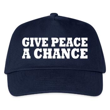 Give peace a chance - Kinder Basecap - Navy - Vorne