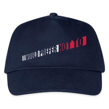 I prefer not to - Kids’ Baseball Cap - navy - Front