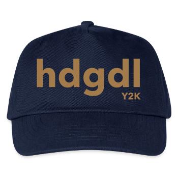 hdgdl hab dich ganz doll lieb Y2k braun - Kinder Basecap - Navy - Vorne
