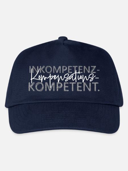 Inkompetenz Kompensations Kompetent lustiger Spruc - Kinder Basecap - Navy