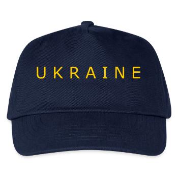 Ukraine - Kinder Basecap - Navy - Vorne