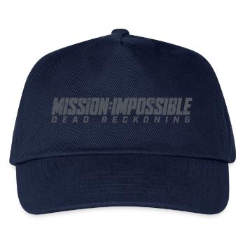 Mission Impossible Dead Reckoning Logo In Schwarz - Kinder Basecap - Navy - Vorne