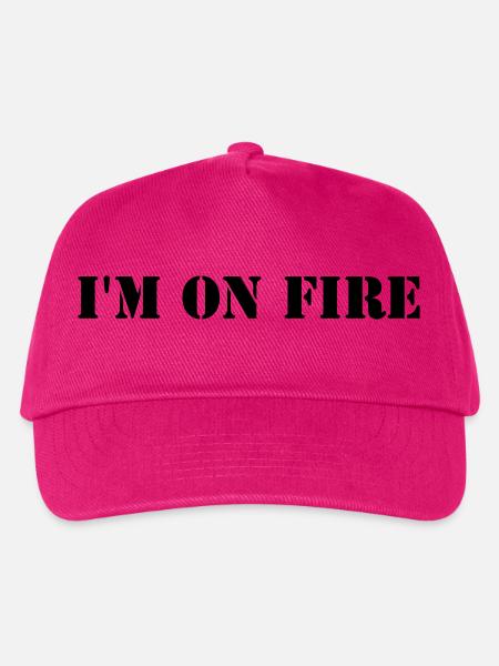 I'm on fire - Kinder Basecap - Fuchsia