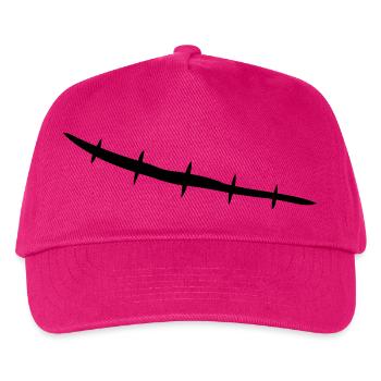 stitched_scar - Kinder Basecap - Fuchsia - Vorne
