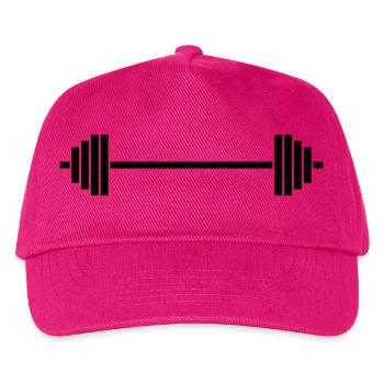 Bodybuilding dumbbell - Kids’ Baseball Cap - fuchsia - Front