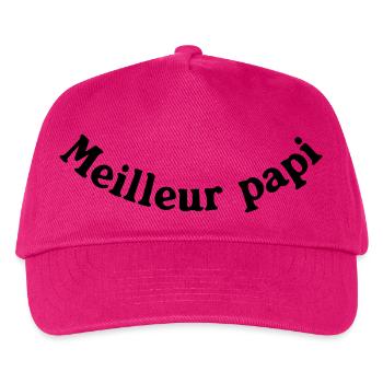 MEILLEUR PAPI - Casquette de baseball Enfant - fuchsia - Devant