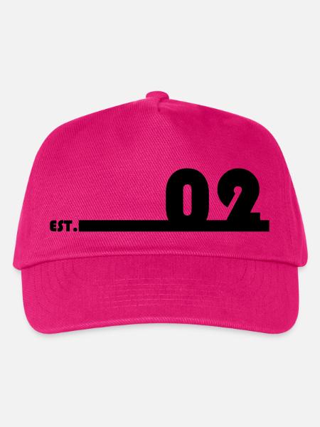 02_Black_Bauhaus93 - Kinder Basecap - Fuchsia