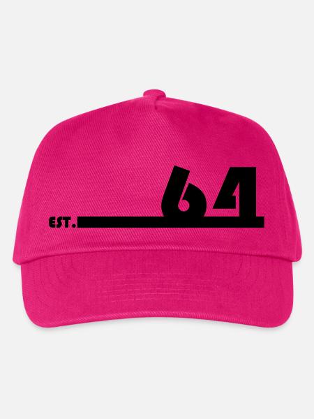 64_Black - Kinder Basecap - Fuchsia