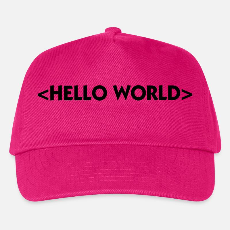 Hallo Welt - Kinder Basecap - Fuchsia