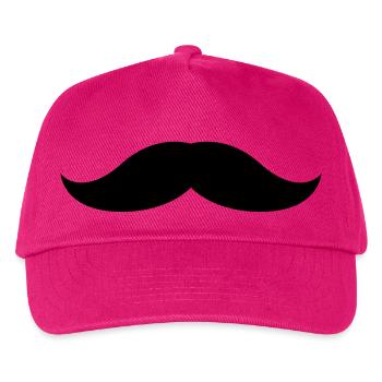 Moustache 4 - Kids’ Baseball Cap - fuchsia - Front