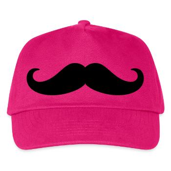 Moustache - Kids’ Baseball Cap - fuchsia - Front