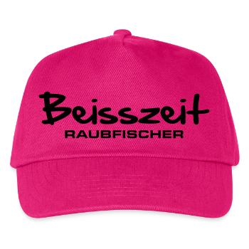 beisszeit_raubfischer - Kinder Basecap - Fuchsia - Vorne