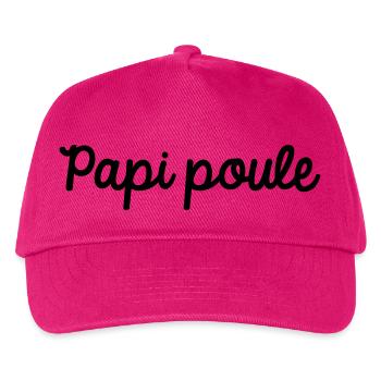Papi poule - Casquette de baseball Enfant - fuchsia - Devant