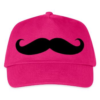 mustache - Kids’ Baseball Cap - fuchsia - Front