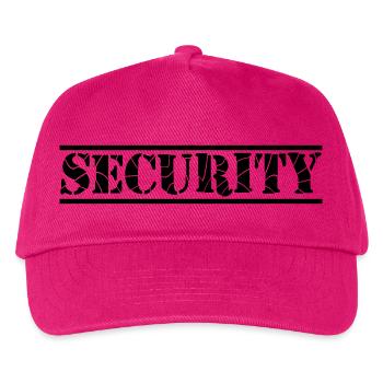 Security Lines Design - Kids’ Baseball Cap - fuchsia - Front