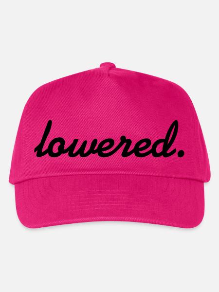 lowered. - Kinder Basecap - Fuchsia