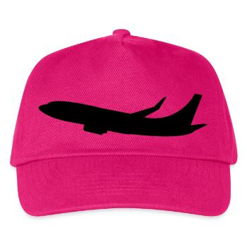 flugzeug - Kinder Basecap - Fuchsia - Vorne