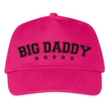 Fête des pères logo Big Daddy héros papa Vater - Casquette de baseball Enfant - fuchsia - Devant