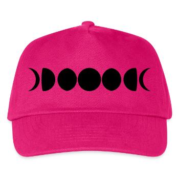 night symbol moon live crescent full moon sickle - Kids’ Baseball Cap - fuchsia - Front
