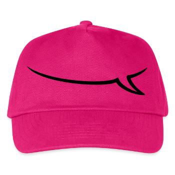 offene Sprechböase / speech bubble (1c) - Kinder Basecap - Fuchsia - Vorne