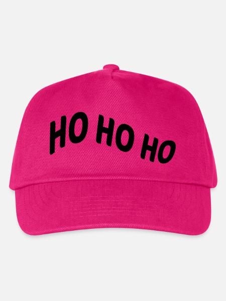 Ho Ho Ho - Kinder Basecap - Fuchsia