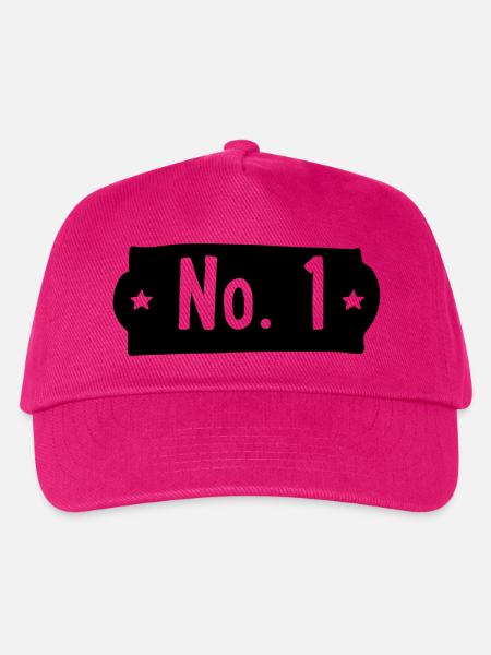 Nummer 1 - Kinder Basecap - Fuchsia