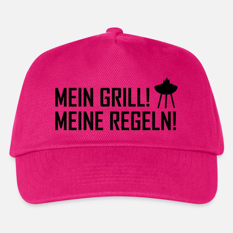mein grill meine regeln - Kinder Basecap - Fuchsia