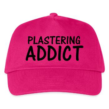 plastering addict - Kids’ Baseball Cap - fuchsia - Front