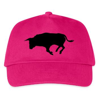 stier - Kinder Basecap - Fuchsia - Vorne