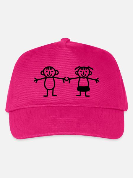 Kinder Mädchen Junge - Kinder Basecap - Fuchsia