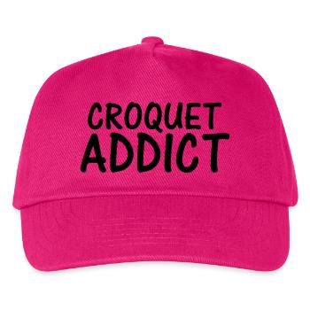 croquet addict - Kids’ Baseball Cap - fuchsia - Front