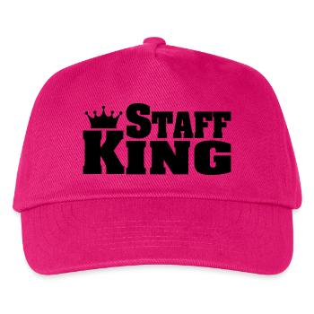STAFF KING American Staffordshire Terrier - Kids’ Baseball Cap - fuchsia - Front