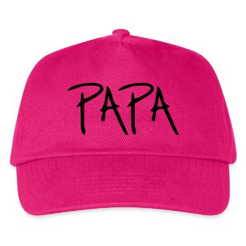 Papa - Kinder Basecap - Fuchsia - Vorne