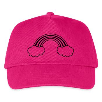 regenbogen - Kinder Basecap - Fuchsia - Vorne