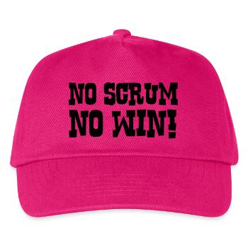 rugby scrum - Kids’ Baseball Cap - fuchsia - Front